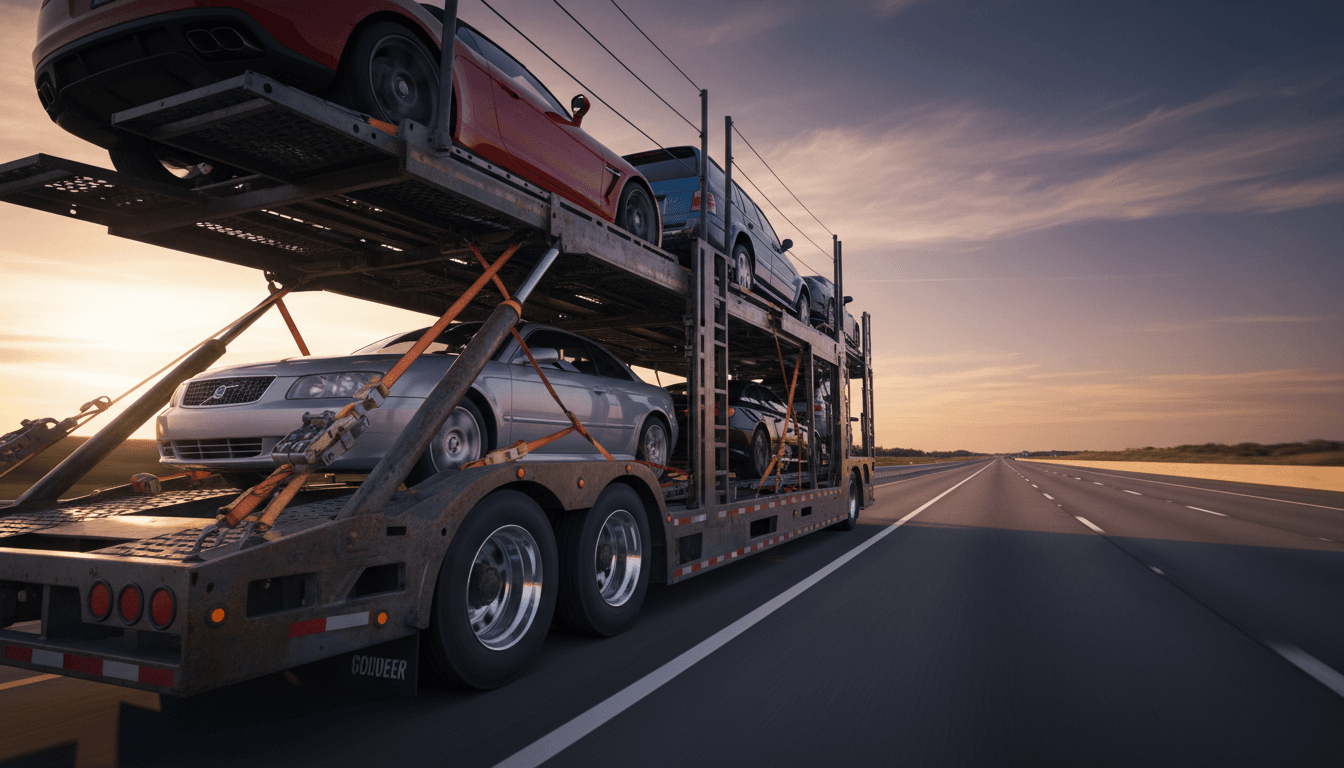 Vehicle car hauler transport