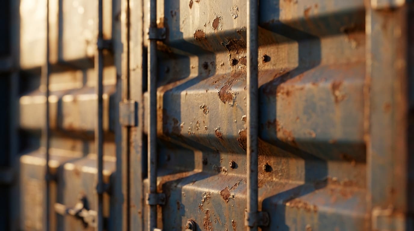 Heavy oversized cargo secured on professional freight truck